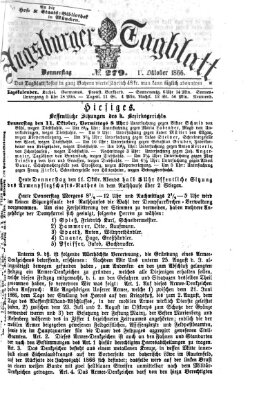 Augsburger Tagblatt Donnerstag 11. Oktober 1866