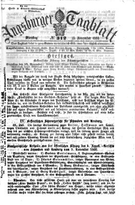 Augsburger Tagblatt Dienstag 13. November 1866