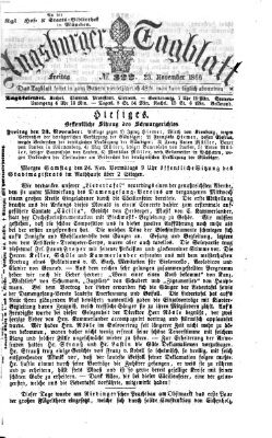 Augsburger Tagblatt Freitag 23. November 1866