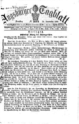 Augsburger Tagblatt Samstag 24. November 1866