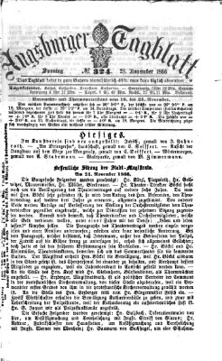 Augsburger Tagblatt Sonntag 25. November 1866