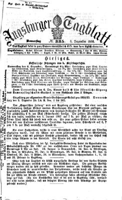 Augsburger Tagblatt Donnerstag 6. Dezember 1866