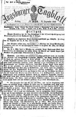 Augsburger Tagblatt Freitag 14. Dezember 1866