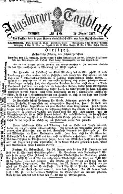 Augsburger Tagblatt Samstag 19. Januar 1867