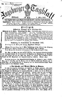 Augsburger Tagblatt Mittwoch 6. März 1867