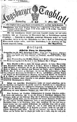 Augsburger Tagblatt Donnerstag 28. März 1867