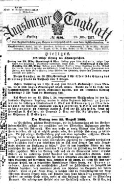 Augsburger Tagblatt Freitag 29. März 1867