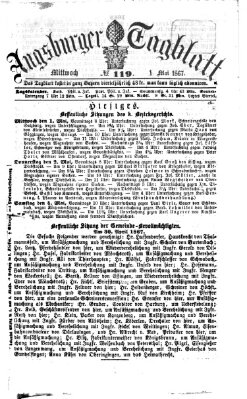 Augsburger Tagblatt Mittwoch 1. Mai 1867