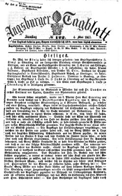 Augsburger Tagblatt Samstag 4. Mai 1867