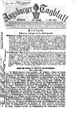 Augsburger Tagblatt Mittwoch 8. Mai 1867