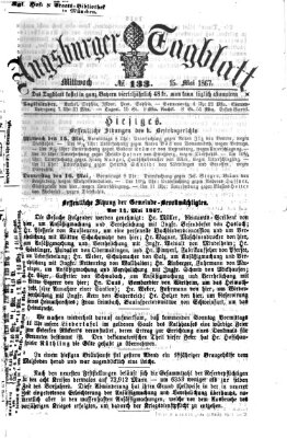 Augsburger Tagblatt Mittwoch 15. Mai 1867