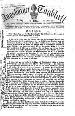 Augsburger Tagblatt Freitag 17. Mai 1867