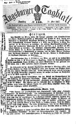 Augsburger Tagblatt Samstag 18. Mai 1867