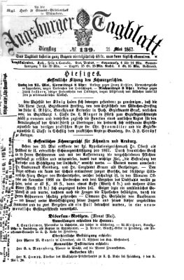 Augsburger Tagblatt Dienstag 21. Mai 1867