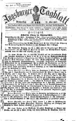 Augsburger Tagblatt Donnerstag 23. Mai 1867