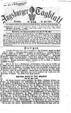 Augsburger Tagblatt Donnerstag 16. Mai 1867