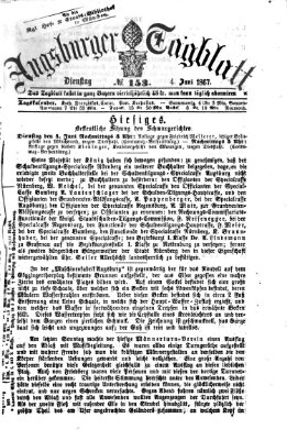 Augsburger Tagblatt Dienstag 4. Juni 1867