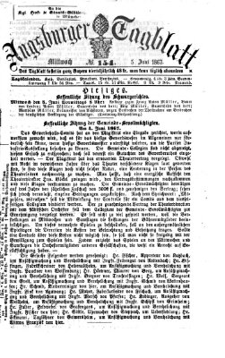 Augsburger Tagblatt Mittwoch 5. Juni 1867