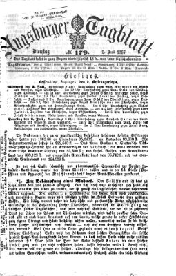 Augsburger Tagblatt Dienstag 2. Juli 1867