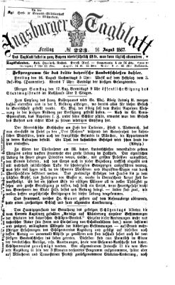 Augsburger Tagblatt Freitag 16. August 1867