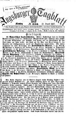 Augsburger Tagblatt Montag 19. August 1867