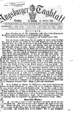 Augsburger Tagblatt Dienstag 15. Oktober 1867