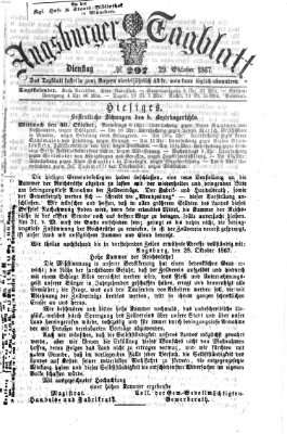 Augsburger Tagblatt Dienstag 29. Oktober 1867