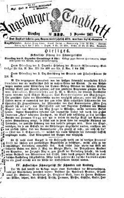 Augsburger Tagblatt Dienstag 3. Dezember 1867