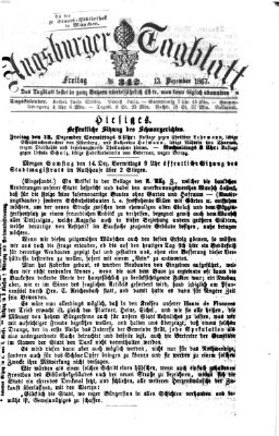 Augsburger Tagblatt Freitag 13. Dezember 1867