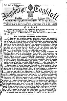 Augsburger Tagblatt Montag 13. Januar 1868