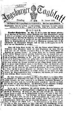 Augsburger Tagblatt Dienstag 28. Januar 1868