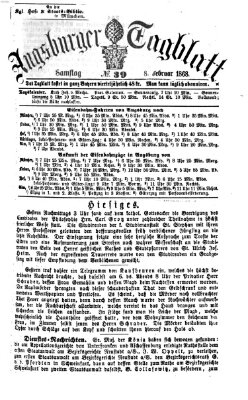 Augsburger Tagblatt Samstag 8. Februar 1868