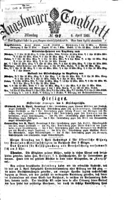 Augsburger Tagblatt Montag 6. April 1868