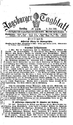 Augsburger Tagblatt Samstag 9. Mai 1868