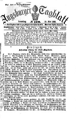 Augsburger Tagblatt Sonntag 10. Mai 1868