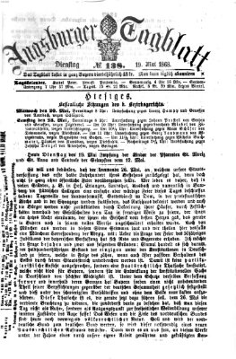 Augsburger Tagblatt Dienstag 19. Mai 1868