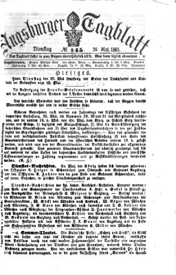 Augsburger Tagblatt Dienstag 26. Mai 1868