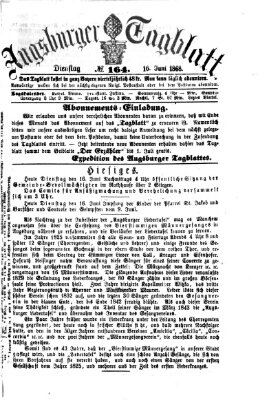 Augsburger Tagblatt Dienstag 16. Juni 1868