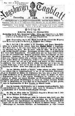 Augsburger Tagblatt Donnerstag 9. Juli 1868