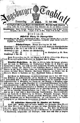 Augsburger Tagblatt Donnerstag 23. Juli 1868