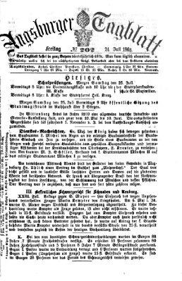 Augsburger Tagblatt Freitag 24. Juli 1868