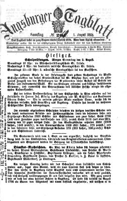 Augsburger Tagblatt Samstag 1. August 1868