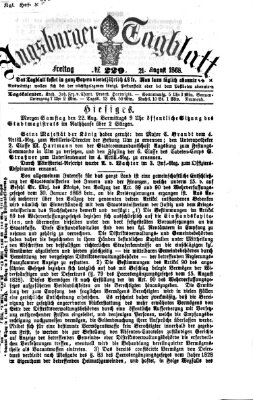 Augsburger Tagblatt Freitag 21. August 1868