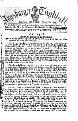 Augsburger Tagblatt Montag 26. Oktober 1868