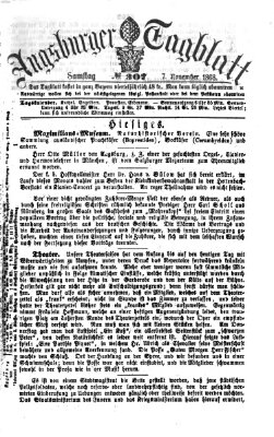 Augsburger Tagblatt Samstag 7. November 1868