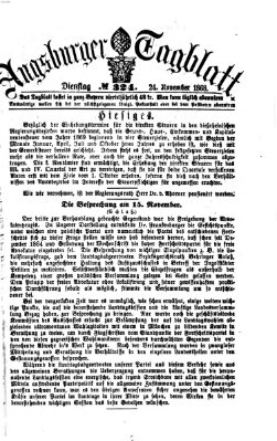 Augsburger Tagblatt Dienstag 24. November 1868