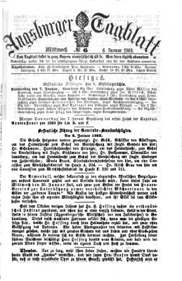 Augsburger Tagblatt Mittwoch 6. Januar 1869