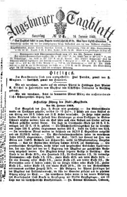 Augsburger Tagblatt Sonntag 24. Januar 1869