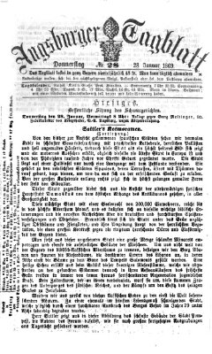 Augsburger Tagblatt Donnerstag 28. Januar 1869