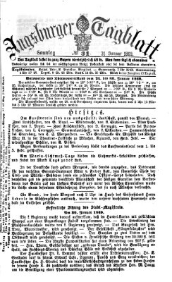 Augsburger Tagblatt Sonntag 31. Januar 1869